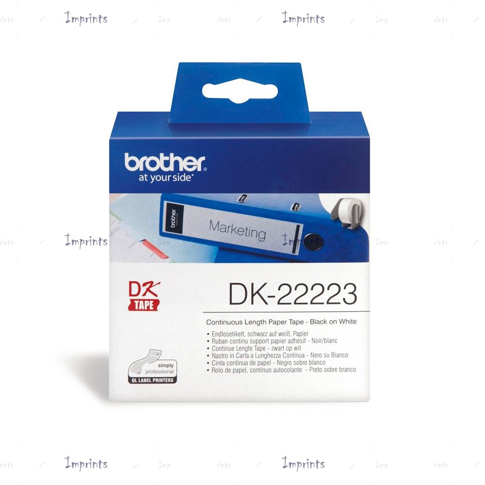Купить Картридж Brother DK-22223 бумажная лента 50 мм.* 30,48 м. оригинальный Картридж Brother DK-22223 бумажная лента 50 мм.* 30,48 м. оригинальный