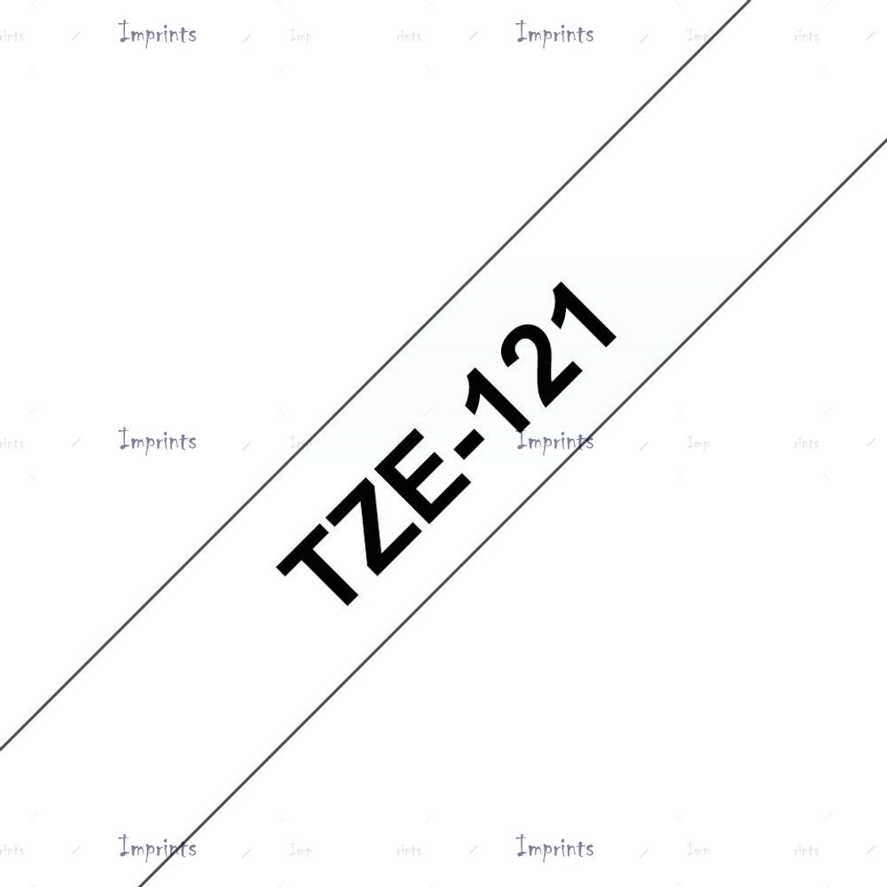 Купить Картридж Brother TZE-S121 наклейка ламинированная, 9 мм, 8 м., черный на белом фоне оригинальный Картридж Brother TZE-S121 наклейка ламинированная, 9 мм, 8 м., черный на белом фоне оригинальный