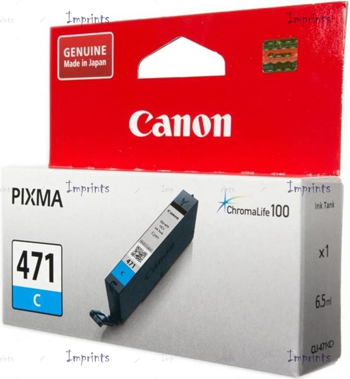 Купить Картридж Canon CLI-471C голубой, № 471 оригинальный Картридж Canon CLI-471C голубой, № 471 оригинальный