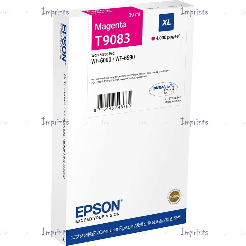Купить Картридж Epson C13T908340 пурпурный, № T9083 оригинальный Картридж Epson C13T908340 пурпурный, № T9083 оригинальный