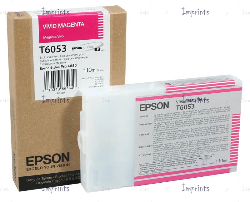 Купить Картридж Epson T6053 пурпурный яркий оригинальный Картридж Epson T6053 пурпурный яркий оригинальный