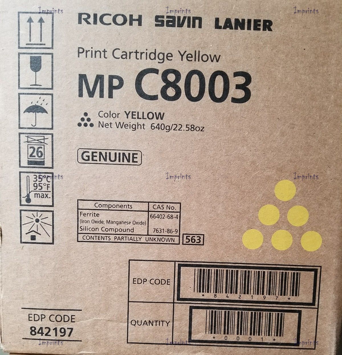 Купить Картридж Ricoh MP C8003 Yellow желтый оригинальный Картридж Ricoh MP C8003 Yellow желтый оригинальный