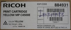 Купить Картридж Ricoh Type MP C4500E, 884931 желтый оригинальный Картридж Ricoh Type MP C4500E, 884931 желтый оригинальный